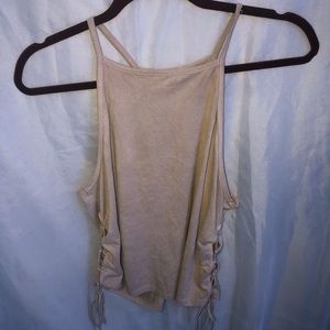 Suede halter top!